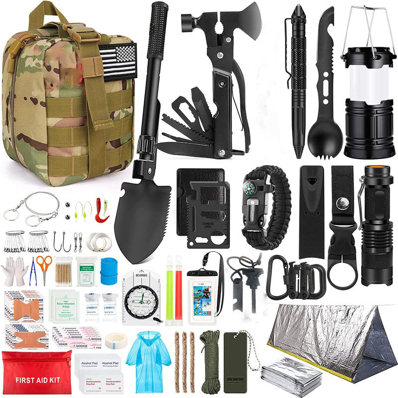 Survival Kit and First Aid for Camping Hiking Outdoor