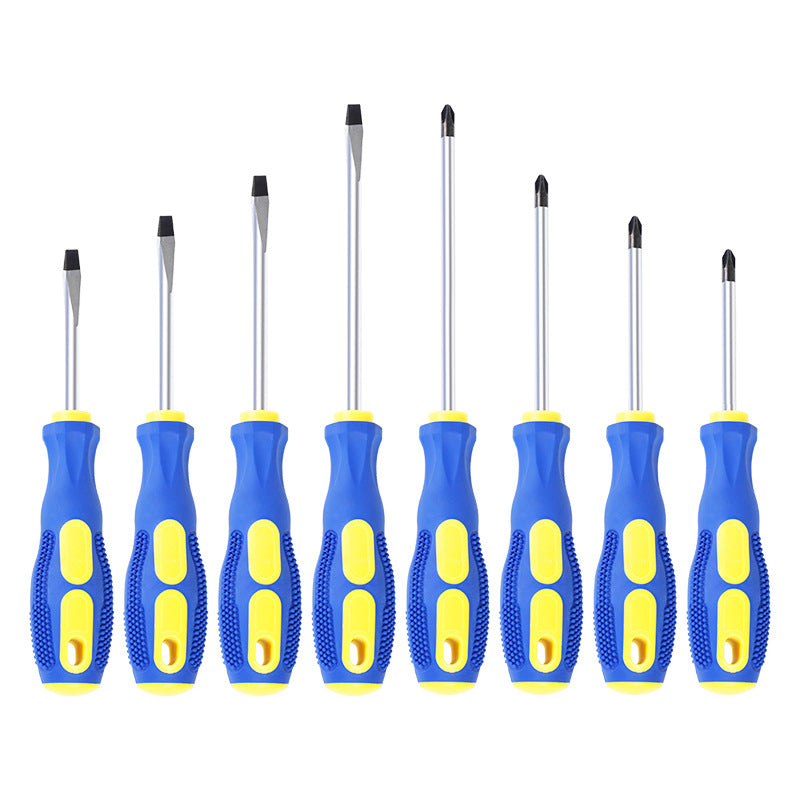 Strong magnetic cross screwdriver with massage handle