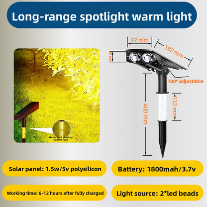 Solar Powered Color Changing Outdoor Lawn Light