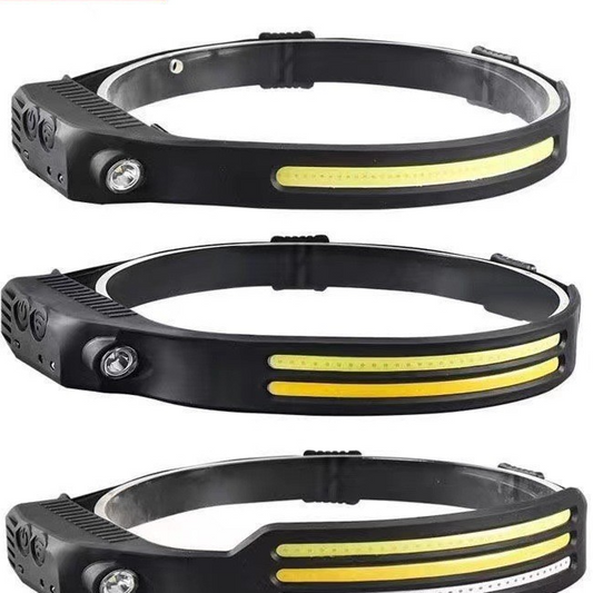 Silicone USB Rechargeable COB Headlight