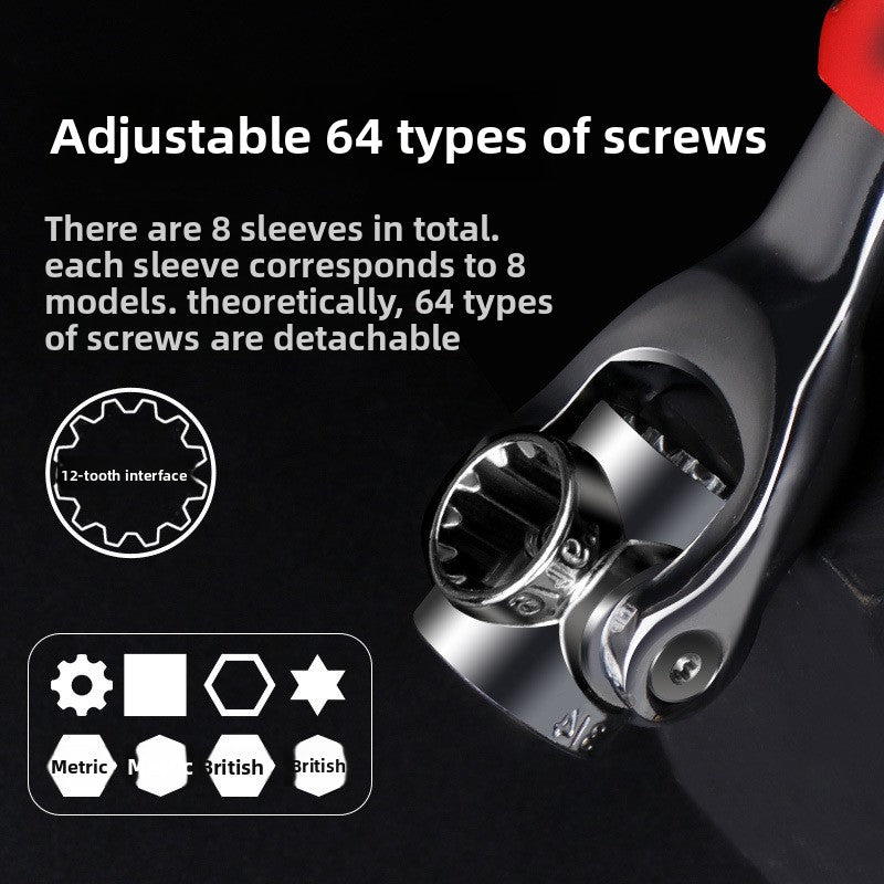 52-in-1 Multi-function Socket Wrench Set