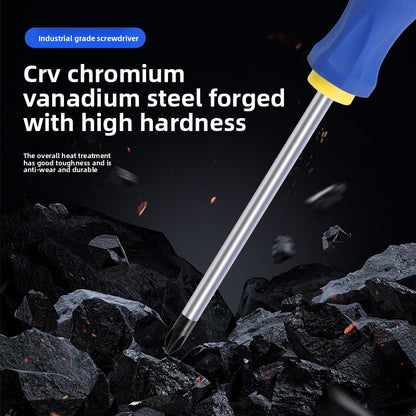 Strong magnetic cross screwdriver with massage handle