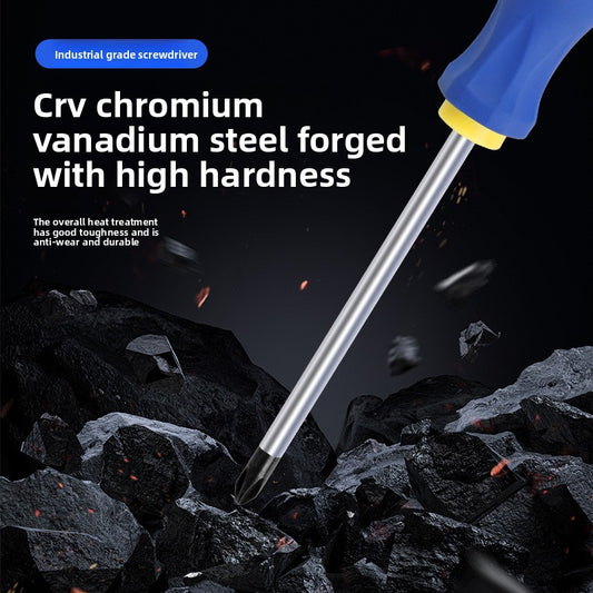 Strong magnetic cross screwdriver with massage handle