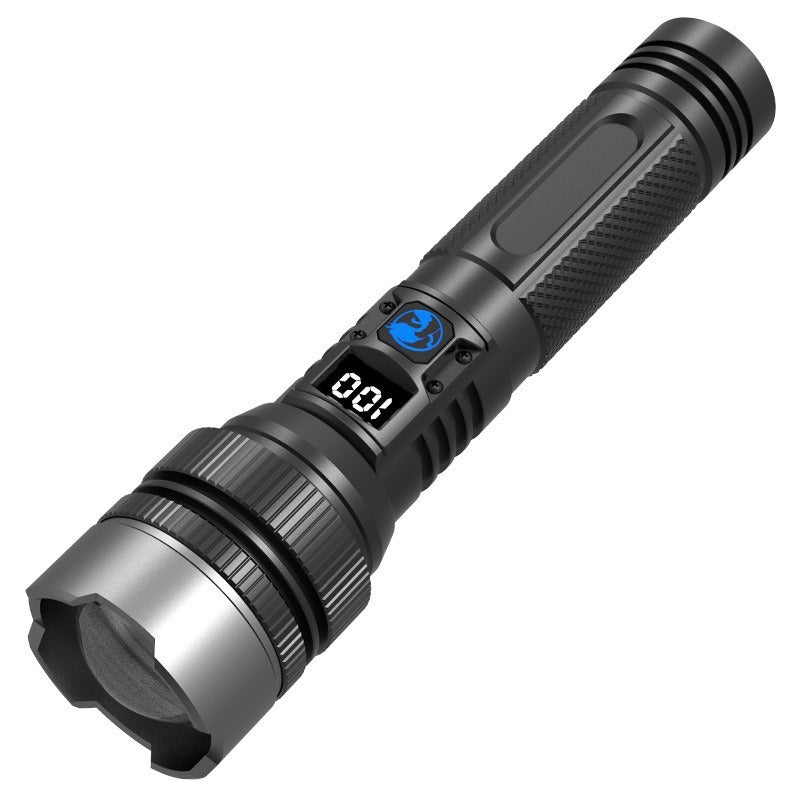 Rechargeable Zoom Flashlight with Digital Display