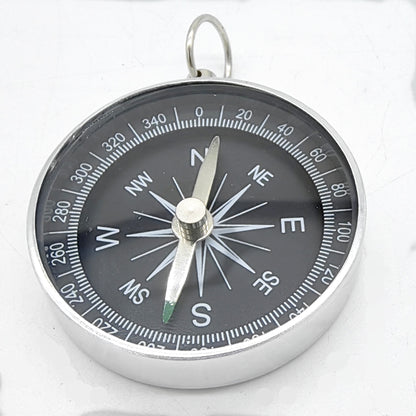 Factory Wholesale G44 Outdoor Keychain Metal Compass in Stock Aluminum Alloy Material
