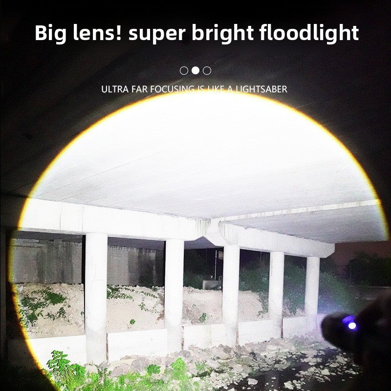 Rechargeable Zoom Flashlight with Digital Display