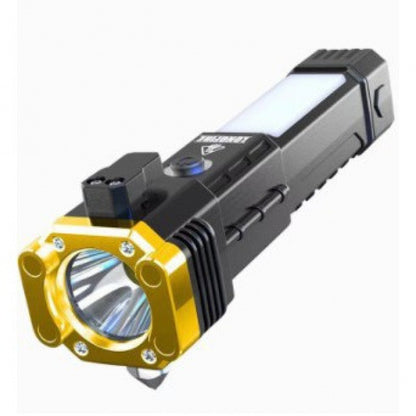 Multifunction LED Flashlight with Safety Hammer