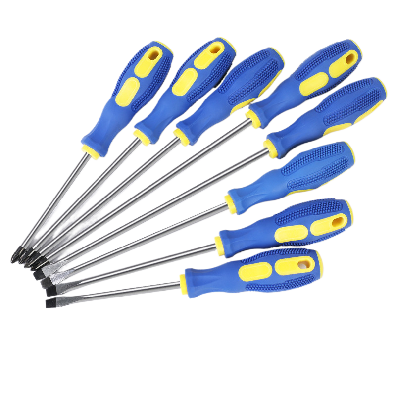 Strong magnetic cross screwdriver with massage handle
