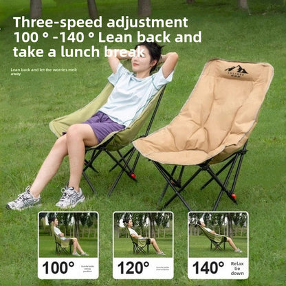 Adjustable High Back Folding Camping Chair