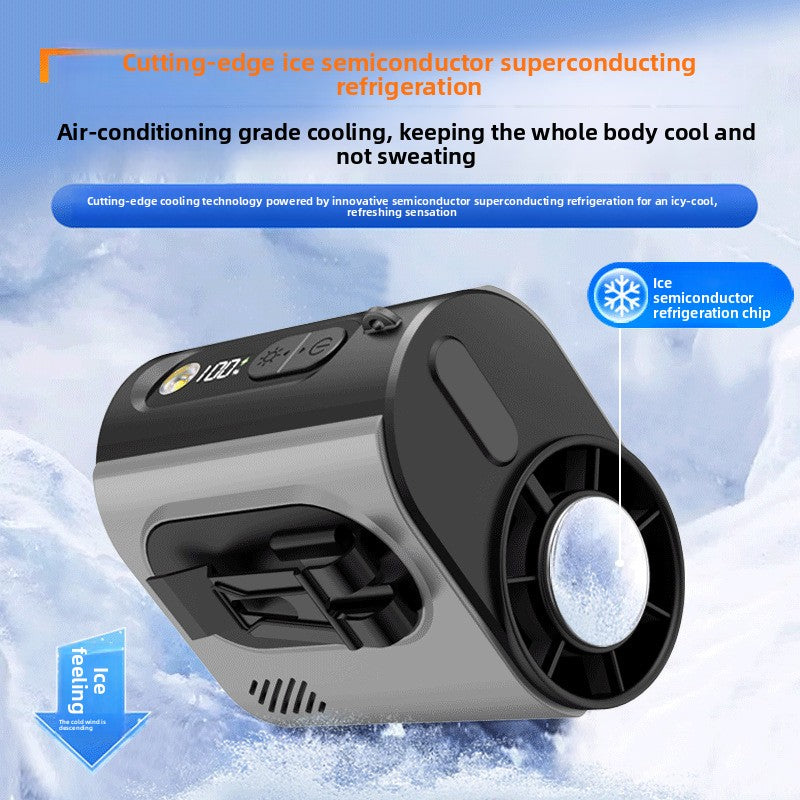 Portable Waist Clip Fan with LED Light