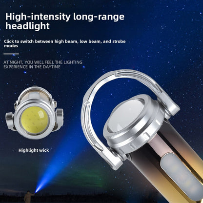 Multifunctional Keychain LED Flashlight with Emergency Light
