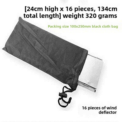 Foldable Aluminum Alloy Stove Windscreen