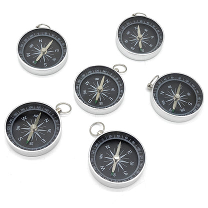 Factory Wholesale G44 Outdoor Keychain Metal Compass in Stock Aluminum Alloy Material