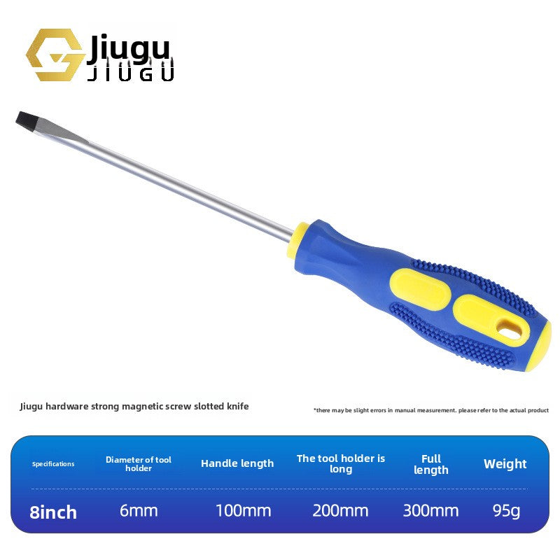 Strong magnetic cross screwdriver with massage handle