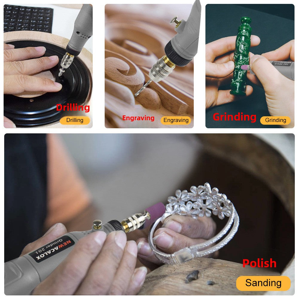 Rechargeable Mini Electric Grinder Engraving Pen Set