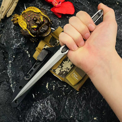 Compact Outdoor Tactical Knife with Sheath