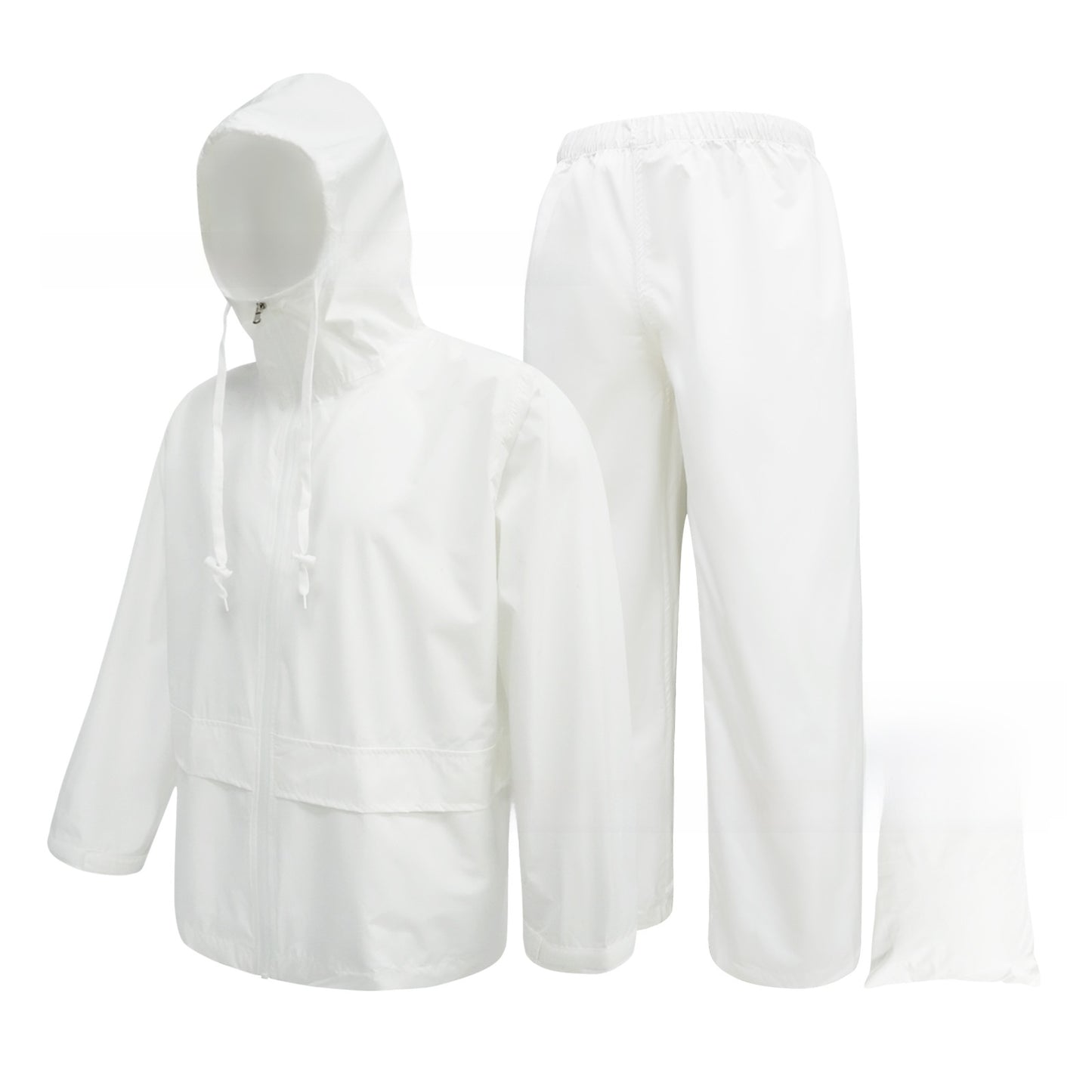 Camouflage raincoat and rain pants