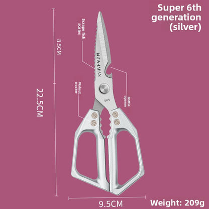 Multifunctional Stainless Steel Kitchen Scissors