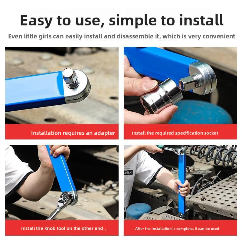 Extendable Dual Head Ratchet Wrench