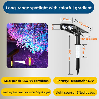 Solar Powered Color Changing Outdoor Lawn Light