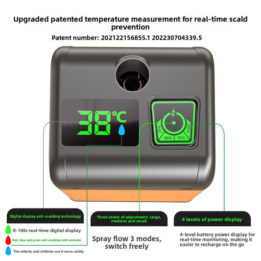 Portable Electric Shower with Multiple Spray Modes