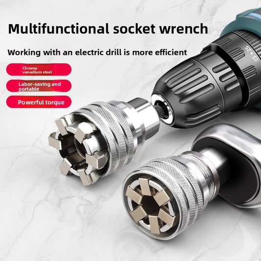 Adjustable Hexagonal Socket Ratchet Wrench Set