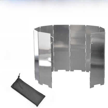 Foldable Aluminum Camping Stove Windshield