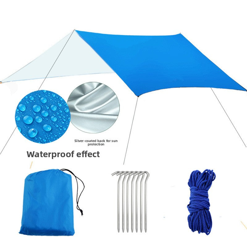 Square Sunshade Canopy with Waterproof Mat