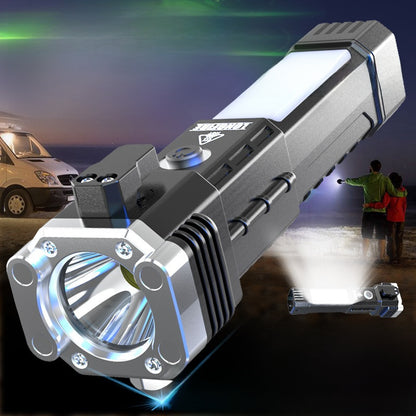 Multifunction LED Flashlight with Safety Hammer