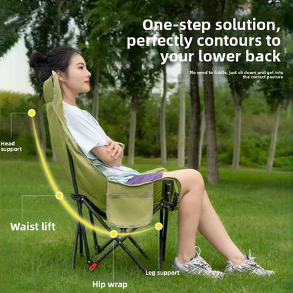 Adjustable High Back Folding Camping Chair
