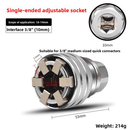 Adjustable Hexagonal Socket Ratchet Wrench Set