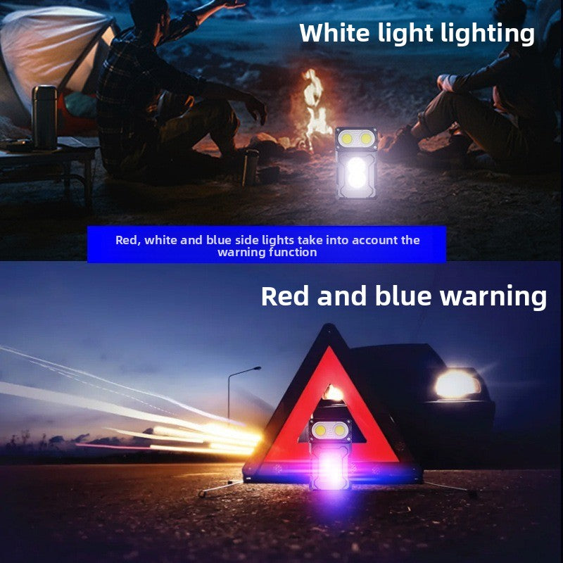 Multifunctional Rotatable LED Flashlight with Power Bank