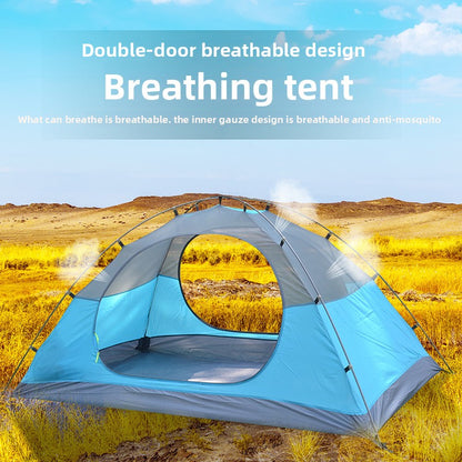 Lightweight Double Layer Rainproof Camping Tent