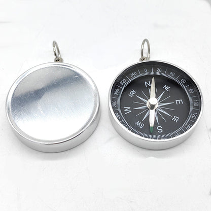 Factory Wholesale G44 Outdoor Keychain Metal Compass in Stock Aluminum Alloy Material