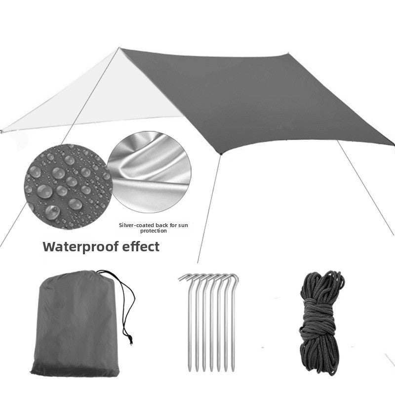 Square Sunshade Canopy with Waterproof Mat