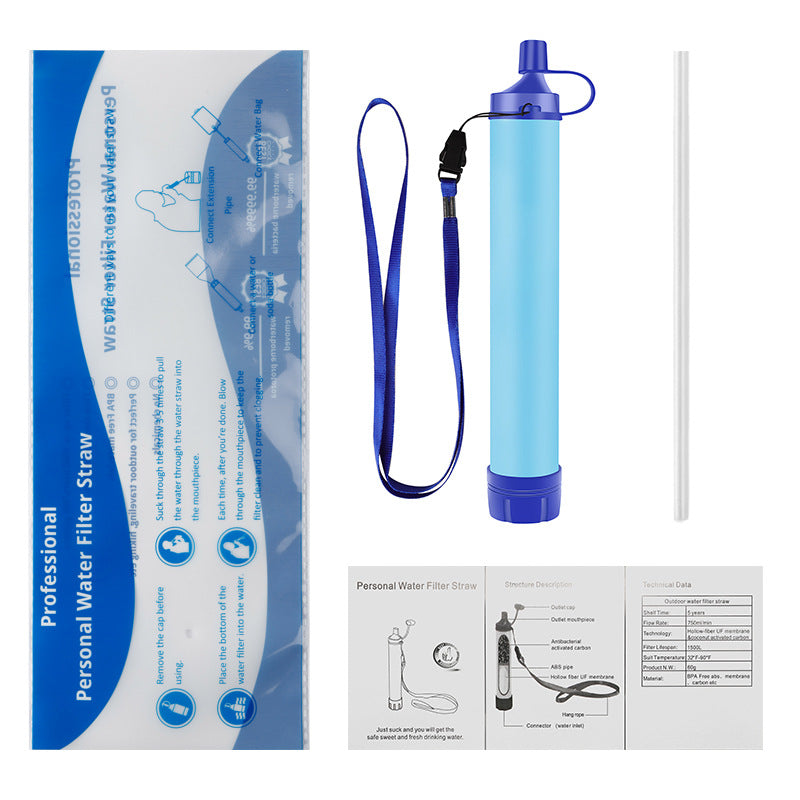 Portable Outdoor Water Purification Straw
